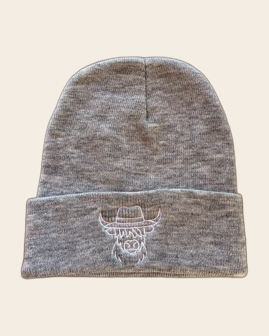 Adult Beanie AK grey front