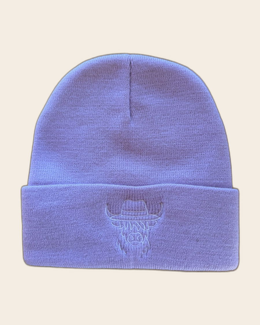 Adult Beanie AK purple front