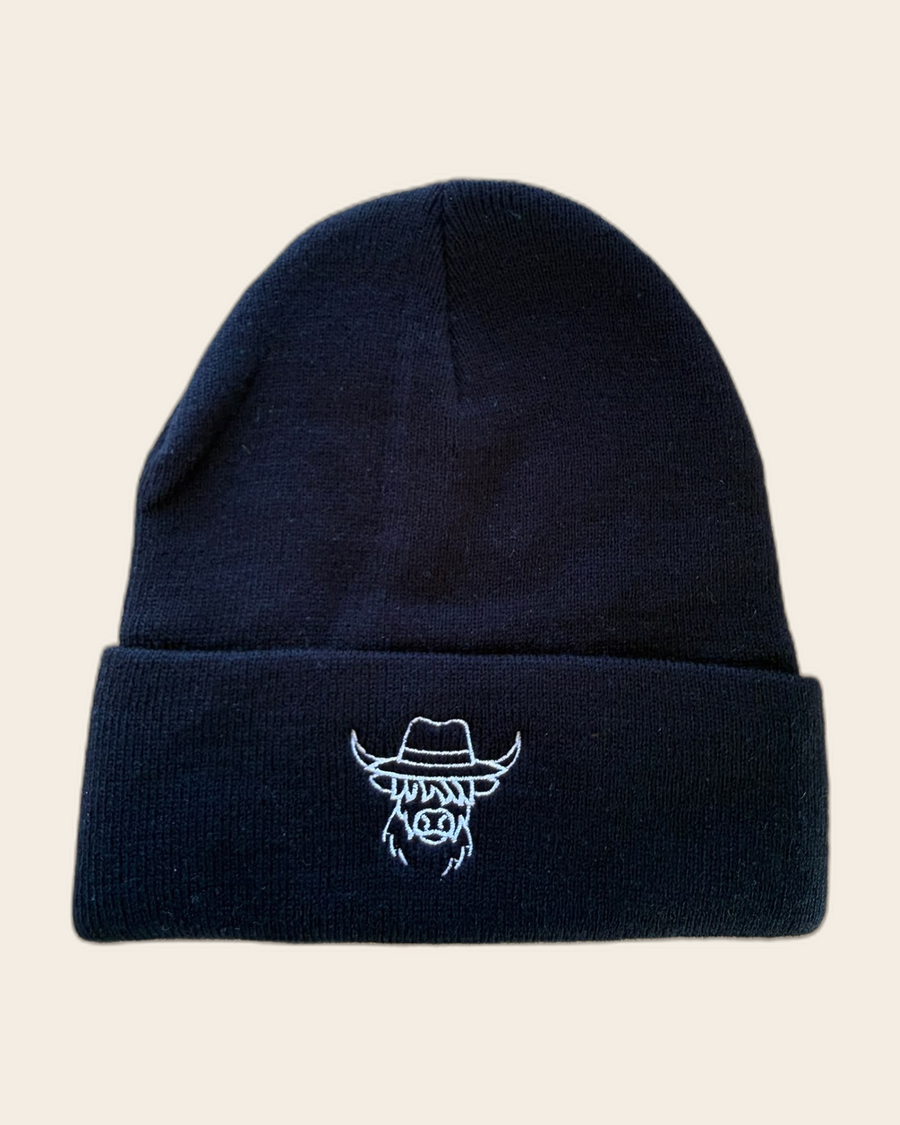 Adult Beanie WK black front with embroidered logo