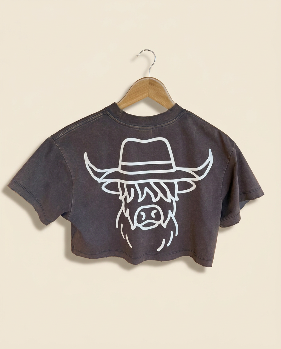 Adult Highland Hollow Cropped Tee