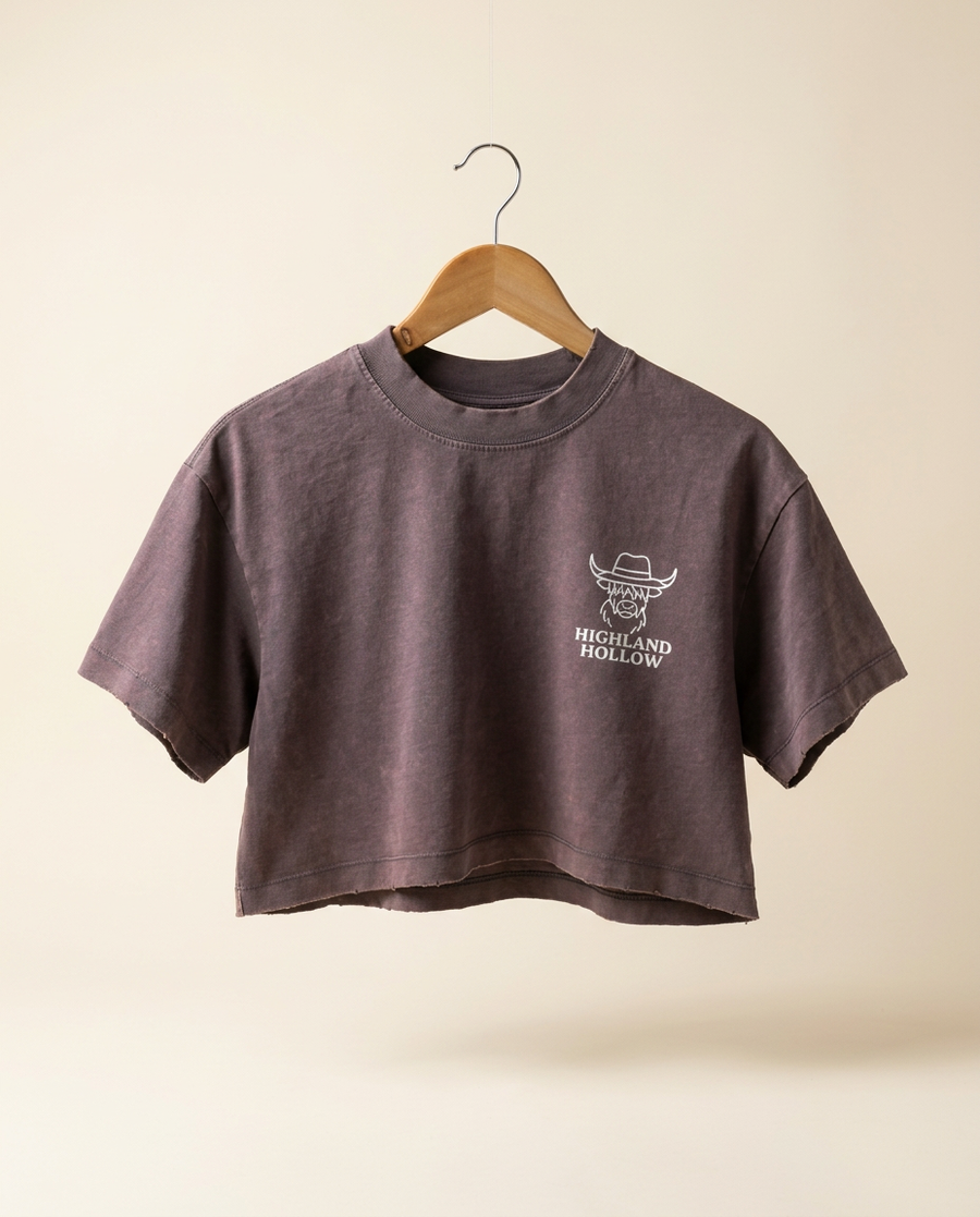 Adult Highland Hollow Cropped Tee